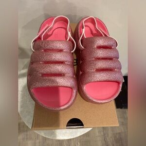Ugg Sport Yeah Glitter Pink Slides - Toddler
